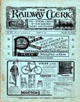 Cover of "The Railway Clerk" magazine.