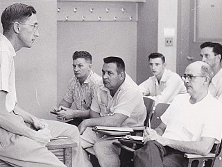 JFC Harrison teaching.