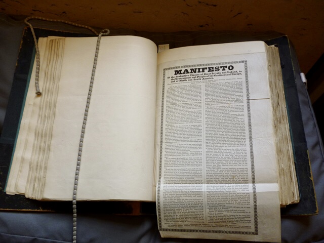 Page from William Pare’s scrapbook.