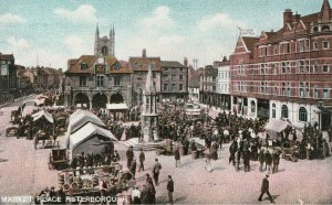 Pre 1939 postcard of Peterborough.