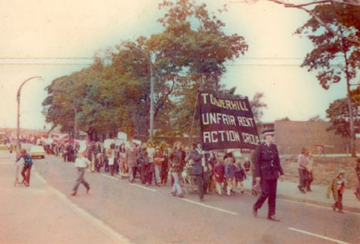 Rent Strike March on Tower Hill 1971. 